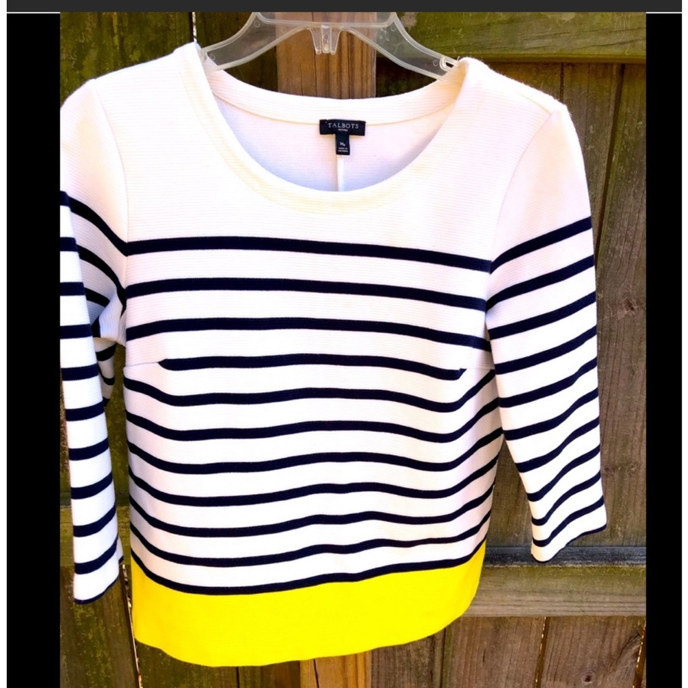 Talbots Petite Striped Blouse